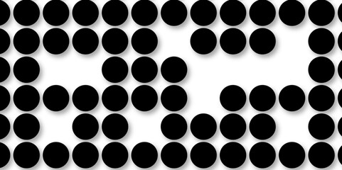 Black tiles wall. round marble textures, ball tiles. Top view pavement circle block black texture with seamless patterns floor background. Air Bubble wrap texture background. Textured Background.