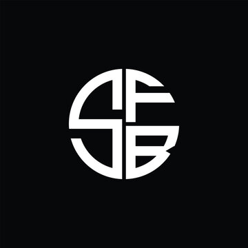 SFB logo SFB icon SFB monogram SFB letter minimalist Circle flat Unique modern abstract logo design.