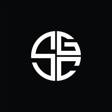 SGC logo SGC icon SGC monogram SGC letter minimalist Circle flat Unique modern abstract logo design.