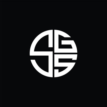 SGS logo SGS icon SGS monogram SGS letter minimalist Circle flat Unique modern abstract logo design.