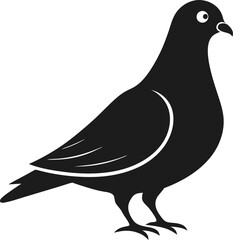 pigeon silhouette vector