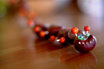 smok z kasztanów, kasztanowe zwierzątko, chestnut dragon, chestnut animal