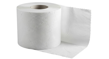 Isolated Roll of Toilet Paper