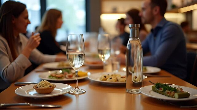 Dining Table Setting at an Eatery