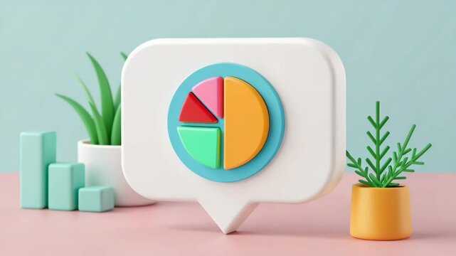 Engaging social media community platform analytics showcase vibrant pie chart designs, enhancing understanding of audience behavior and content