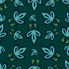 Ditsy Flowers Seamless Pattern. Fashionable print for textiles, wallpaper and packaging.
