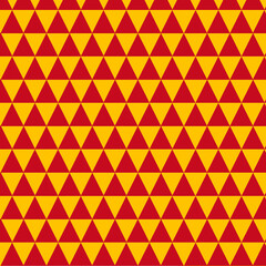 Abstract 3D triangle background in Spain flag colors—red and yellow. Bold low-poly design with depth and geometric flair, symbolizing national pride and modern energy.

