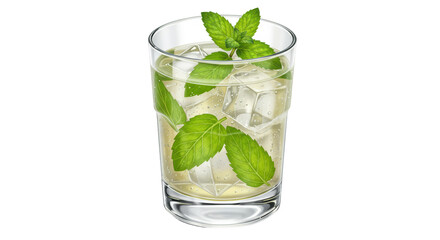 Isolated Mojito Cocktail