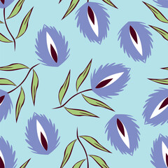 Ditsy Flowers Seamless Pattern. Fashionable print for textiles, wallpaper and packaging.
