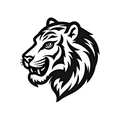 vector tiger head mascot logo tatto
