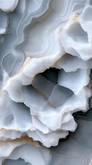 Beautiful abstract rock formation with smooth textures