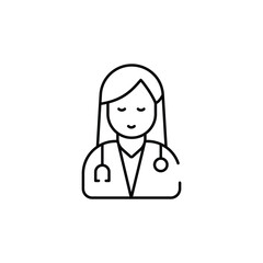 Doctor icon design with white background stock illustration