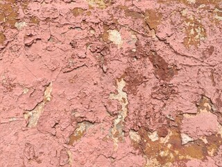Pink peeling wall texture for architectural design projects, website backgrounds and vintage style...