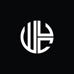 WUC logo WUC icon WUC monogram WUC letter minimalist Circle flat Unique modern abstract logo design.