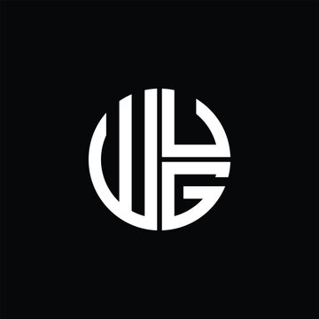 WUG logo WUG icon WUG monogram WUG letter minimalist Circle flat Unique modern abstract logo design.