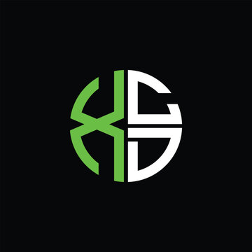 XCD logo XCD icon XCD monogram XCD letter minimalist Circle flat Unique modern abstract logo design.