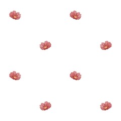 Minimalistic pattern of watercolor elements. Flowers, bouquet, nature, flora