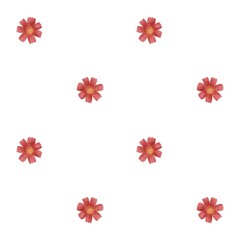 Minimalistic pattern of watercolor elements. Flowers, bouquet, nature, flora