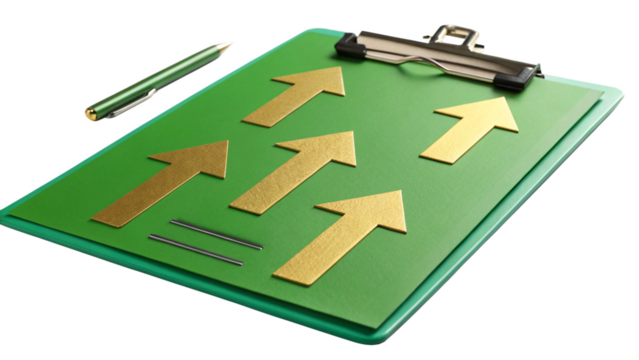 Checklist Icon Completed Task Approved isolated on a transparent background
