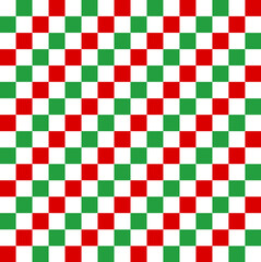 Chessboard-style pattern in Iran flag colors—green, white, and red. A bold, symmetric design combining tradition and national pride with modern visual appeal.