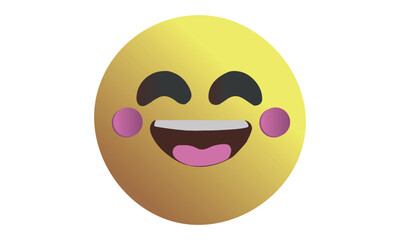 Winking Smiley Face Emoji, international emoji day vector illustration, isolated on white background.