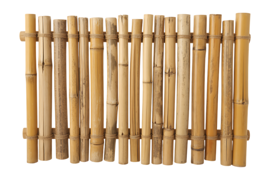  Natural Bamboo Fence Section