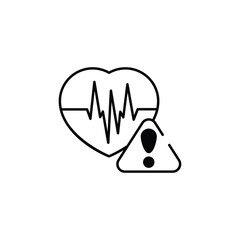 Medical alert system icon design with white background stock illustration