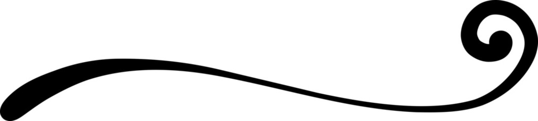 Looping Crossover Swirl Accent Stroke