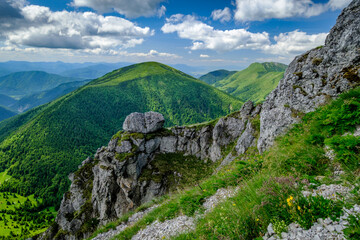 Summer Landscape of Mala Fatra Mountains, Slovakia