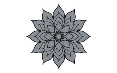 Luxury islamic line art mandala background design