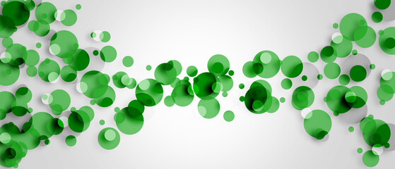 abstract background. green Circle Dot Unique isolated white Background