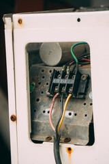 closeup shot of electrical equiptments