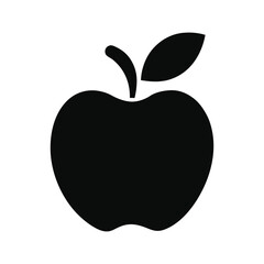 Apple vector silhouette icon