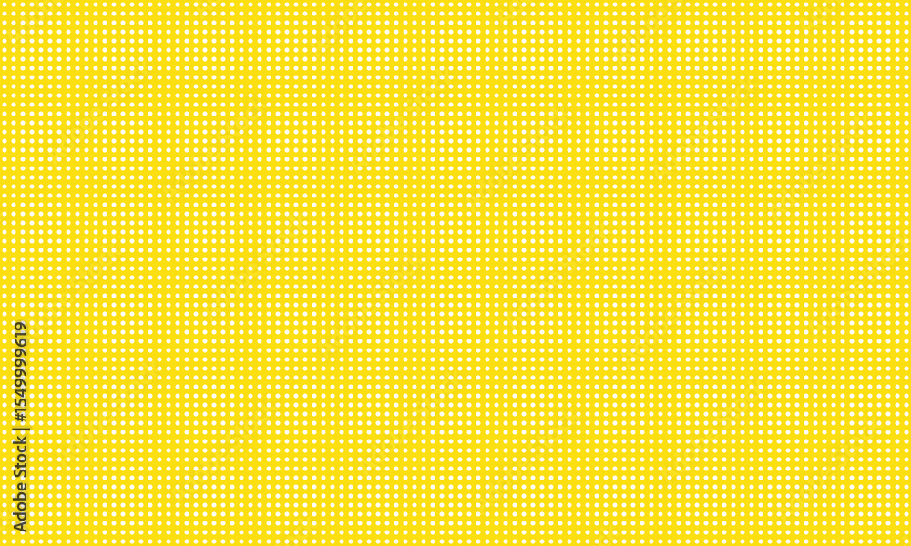 Poster abstract white dot grid pattern on yellow can be used background.