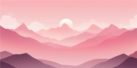 Majestic Peaks in a Silent Winter Landscape