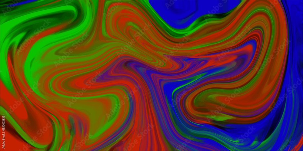 Poster abstract multicolor silk & satin texture seamless flowing soft waves & swirls pattern portrays light