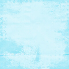 Light blue grunge textured background with soft watercolor stains, faded edges, and subtle fold lines, ideal for scrapbooking, invitations, winter themes, posters, and graphic design projects.