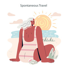 Silver Society. Flat Vector Illustration