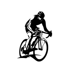 Fototapeta premium a black silhouette of a cyclist riding a bike bicycle, bike, black, cyclist, ride, silhouette , Generative art.