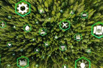 Environmental technology concept. Sustainable development goals. SDGs.