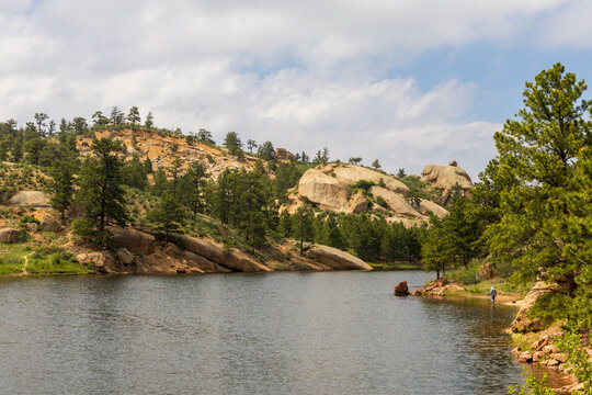 Beautiful Summer Landscape in Curt Gowdy State Park in Cheyenne, Wyoming