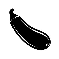 a black silhouette of an eggplant on a white background illustration black, eggplant, icon, illustration, silhouette, style
