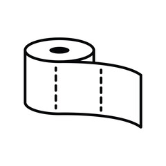 Toilet paper icon stock illustration