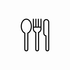 cutlery fork knife icon sign vector