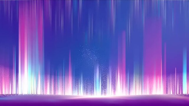 Abstract digital city lightscape