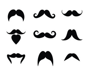 Stylish moustaches vector pack vector moustaches