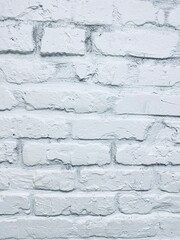 Brick wall in white color