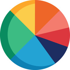 Fototapeta premium colorful pie chart