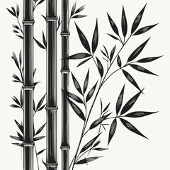 Graceful Bamboo Stalks