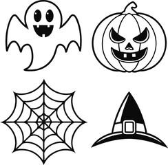 halloween vector set